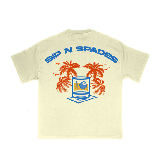 Sip N Spades "Summer 23 Tee" (Cream)