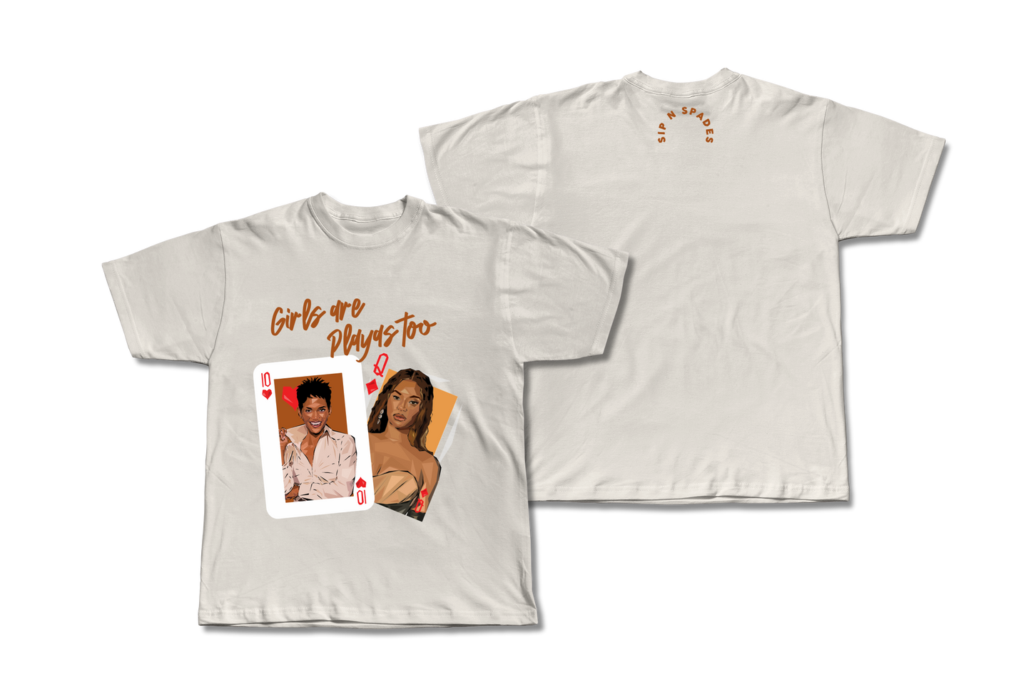 "Girls are Playas Too" Ladies Boxy Crop T-Shirt